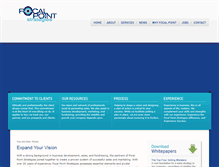 Tablet Screenshot of focalpointstrategies.com